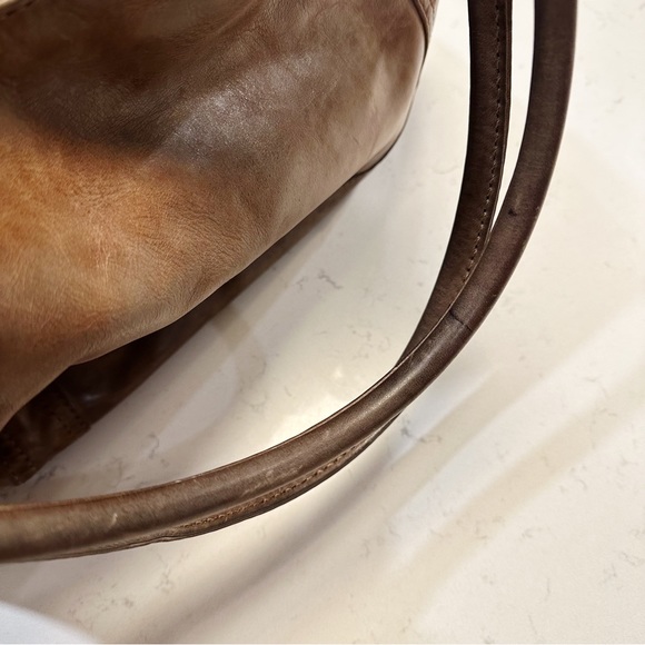 Frye Melissa Tote Hand Dyed Brown Leather - Picture 13 of 14